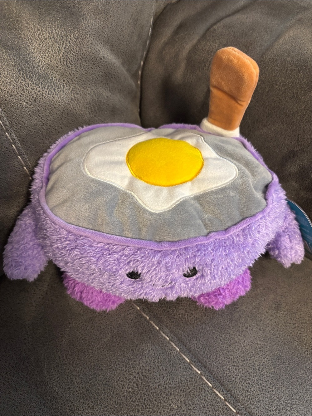 π³ Purple Plush Pixie the Pan Kitchen BumBumz with Sunny Egg 7.5 inches π³ - Picture 3 of 5